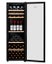 LeCavist 168 Bottle Single Zone Wine Cabinet - Black Carousel 2