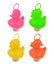 20 Weighted 7cm Plastic Ducks with Hooks - Assorted Colours Carousel 1
