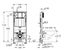 END OF LINE - GROHE INWALL CISTERN WITH ELEMENTI GARDA WALL HUNG PAN PACKAGE Carousel 7