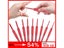 Silicone Crochet Hooks Set Needle Handle Frosted Aluminum Handmade DIY Hook Carousel 9