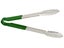 30cm Tongs - Stainless Steel with Silicone Grip - Green Carousel 1