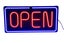 OPEN - LED Graphic Neon Tube Shop Sign - 60cm x 30cm Carousel 1