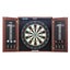 Dartboard And Cabinet Set Official Size Complete Accessory Steel Tip Dart Carousel 1