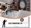 Dartboard And Cabinet Set Official Size Complete Accessory Steel Tip Dart Carousel 3