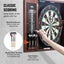 Dartboard And Cabinet Set Official Size Complete Accessory Steel Tip Dart Carousel 5