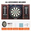 Dartboard And Cabinet Set Official Size Complete Accessory Steel Tip Dart Carousel 7