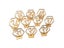 Wooden Table Numbers Hexagon With Holder Base For Wedding Events Supplies Carousel 1