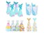 10Pcs Mermaid Tail Paper Candy Box Gift Bags Popcorn Boxes For Kids' Birthday Carousel 9
