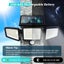 3 Head PIR Motion Sensor Solar Security Light Carousel 2