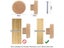 1 Pcs Cabinet Door Wood Knobs Pulls Wardrobe Cupboards Drawer Round Pulls Carousel 6