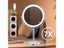 8 Inch Makeup Mirror With LED 3 Color Lights 5X7X10X Magnification Double Sided Carousel 1