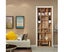 3D Wine Cabinet DIY Door Stickers PVC Adhesive Wallpaper Home Decor Decals Wa Carousel 3