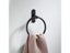 Matte Black Bathroom Towel Holder Space Aluminium Towel Ring Wall Mounted Carousel 1