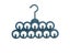 11 Loops Scarf Hanger Non-slip Multifunctional For Scarf/Tie Storage Carousel 1