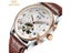 KINYUED Mens Luxury Original Brand Watches Men Skeleton Tourbillon Mechanical Carousel 1
