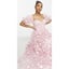 Maya Maxi Size 6 3D flower corset maxi dress in pink Carousel 4