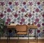S4Sassy Modern Floral Print Wallpaper - Easy DIY Wall Covering For Office Carousel 3
