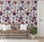S4Sassy Modern Floral Print Wallpaper - Easy DIY Wall Covering For Office Carousel 5