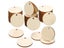 20-50Pcs Natural Round Wooden Slices With Hole For DIY Crafts Decor Carousel 9