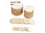 20-50Pcs Natural Round Wooden Slices With Hole For DIY Crafts Decor Carousel 1