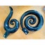 Set of 2 Stonleigh & Roberson Black Ceramic Koru Wall Hangings Carousel 1