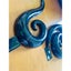 Set of 2 Stonleigh & Roberson Black Ceramic Koru Wall Hangings Carousel 2