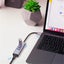 Unitek 4-in-1 USB Multi-Port Hub with 2-in-1 Connectors (USB-C & USB-A) - Space Carousel 5