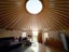 9m Yurt with Custom Circular Floor, fireplace, & Front Deck Carousel 4