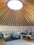 9m Yurt with Custom Circular Floor, fireplace, & Front Deck Carousel 5