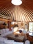 9m Yurt with Custom Circular Floor, fireplace, & Front Deck Carousel 7