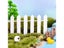 5x90cm Mini Wooden Fence Miniature Fairy Garden Fence DIY Handmade Accessories Carousel 1