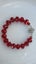 Ruby Red Color Crystal Bracelet from Italy Carousel 1