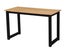 Home Office Desk with Steel frame and wood grain finish top Carousel 2