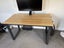 Home Office Desk with Steel frame and wood grain finish top Carousel 7