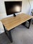 Home Office Desk with Steel frame and wood grain finish top Carousel 6