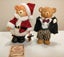 Vintage Russ Teddy Town Bears - Santa (with tag) + Groom Carousel 1