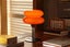 Mid Century Modern Lamp for Nightstand Retro Egg Tart Bedside Lamps -Orange Carousel 6