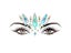 3D Acrylic Glitter Rhinestone Temporary Sexy Face Tattoo Sticker DIY Kids Carousel 1