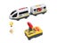 Remote Control Electric Train Toy Set Wooden Railway Accessories Fit For Wooden Carousel 1