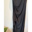 Black Draped Size L Midi Dress Carousel 3