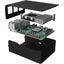 Raspberry Pi Aluminium Case Cool Kit Pack Black with 75mm VESA Mount for Carousel 6