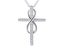 925 Sterling Silver CZ Infinity Cross Necklace | 45cm | Gift Boxed Carousel 1