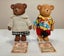 Vintage Russ Teddy Town Bears - School Girl (with tag) + Tourist (with tag) Carousel 1