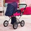 Baby Doll City Star Pram In Polka Dots Blue And Pink Carousel 2