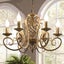 French Country Chandelier 6 Lights Rustic Carousel 1