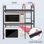 3-Tier Microwave Oven Rack With Adjustable Metal Kitchen Shelf Stand For Coun... Carousel 3
