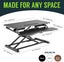 Sit-Stand Desk Riser - Adjustable Height 110-505mm, 800x400mm Work Surface Sn... Carousel 3