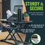 Sit-Stand Desk Riser - Adjustable Height 110-505mm, 800x400mm Work Surface Sn... Carousel 6