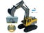 1:24 RC Trucks Remote Control Excavator Bulldozer Toy Engineering Car Electric Carousel 1