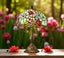12” Tiffany Table Lamp (30cm Shade) New Design Carousel 5